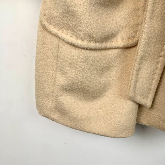 Max Mara Womens Belted Wool & Cashmere Blend Coat Size 38 Beige - Picture 4 of 8